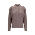 Calvin Klein Brown Silk Polo Shirt