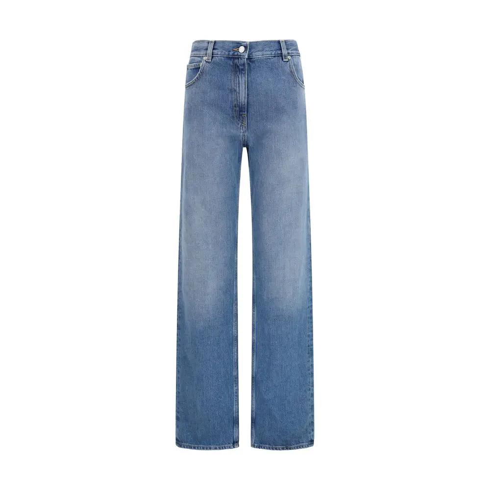 Jean droit en coton bleu Calvin Klein