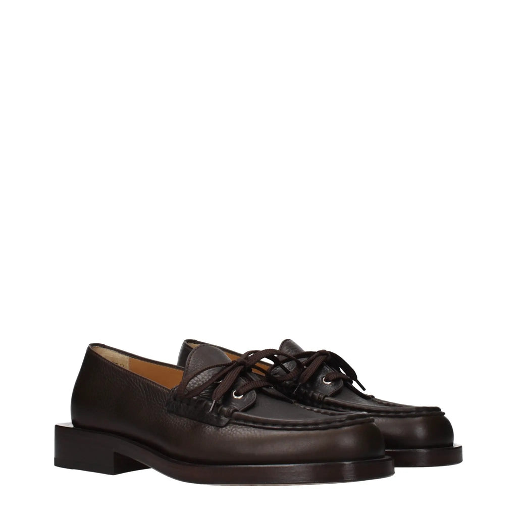 Mocassins en cuir marron Jacquemus