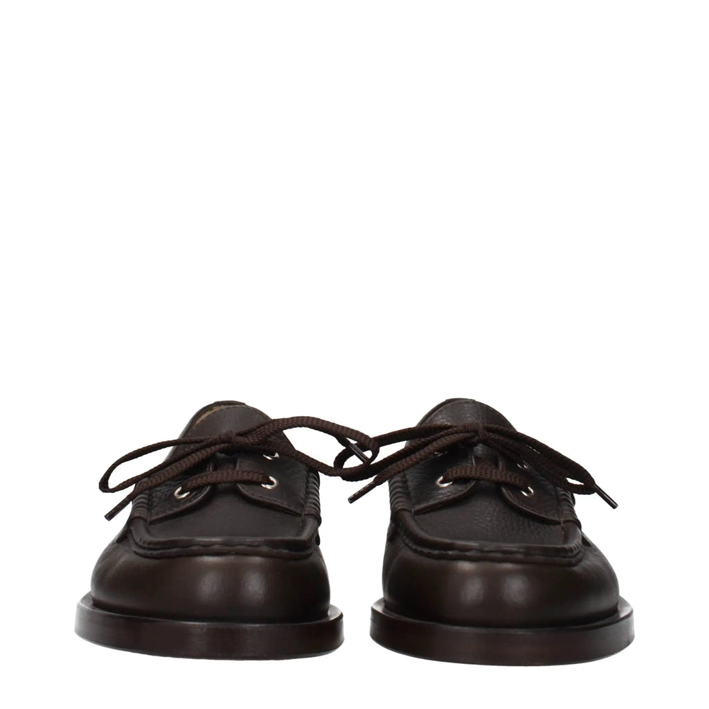 Mocassins en cuir marron Jacquemus