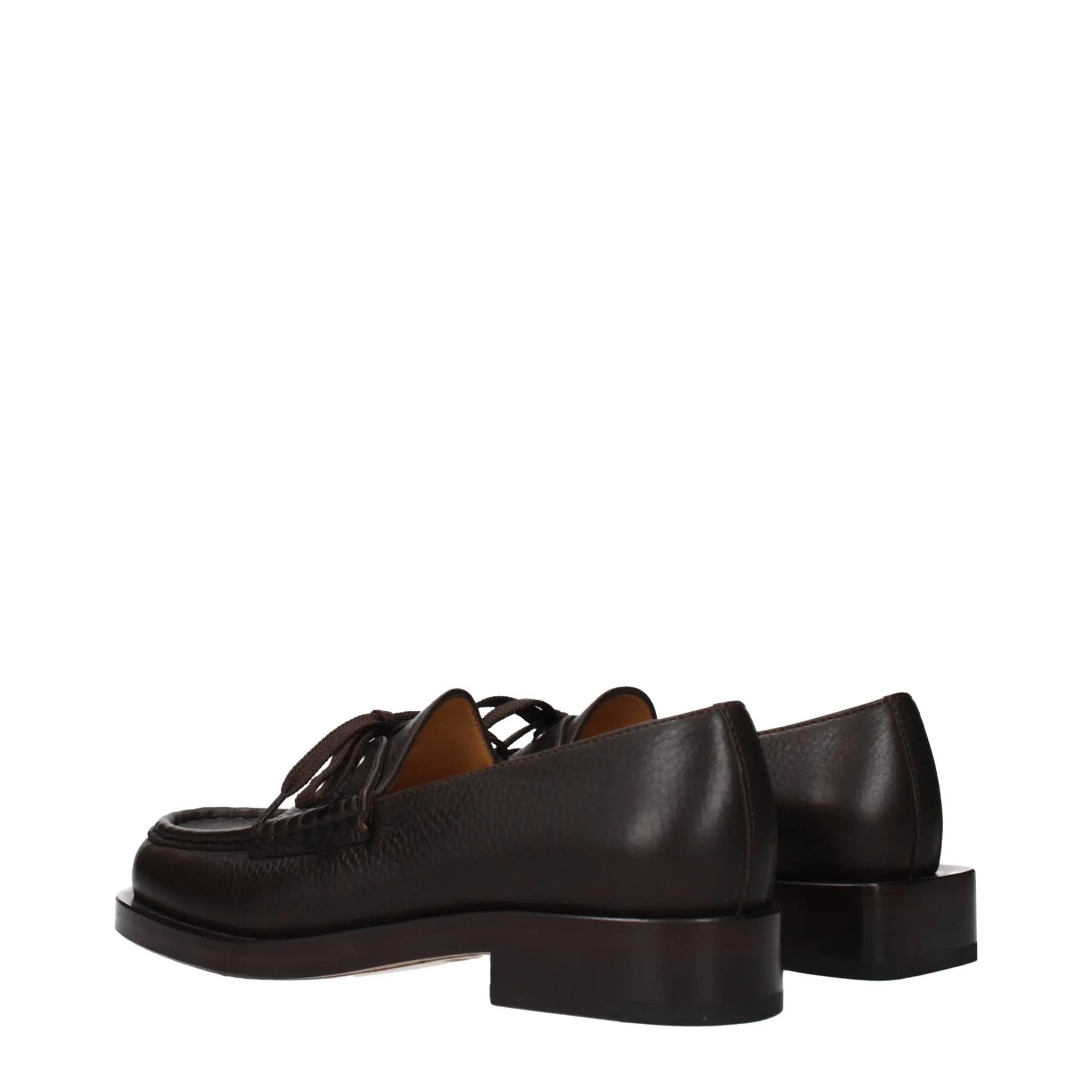 Mocassins en cuir marron Jacquemus
