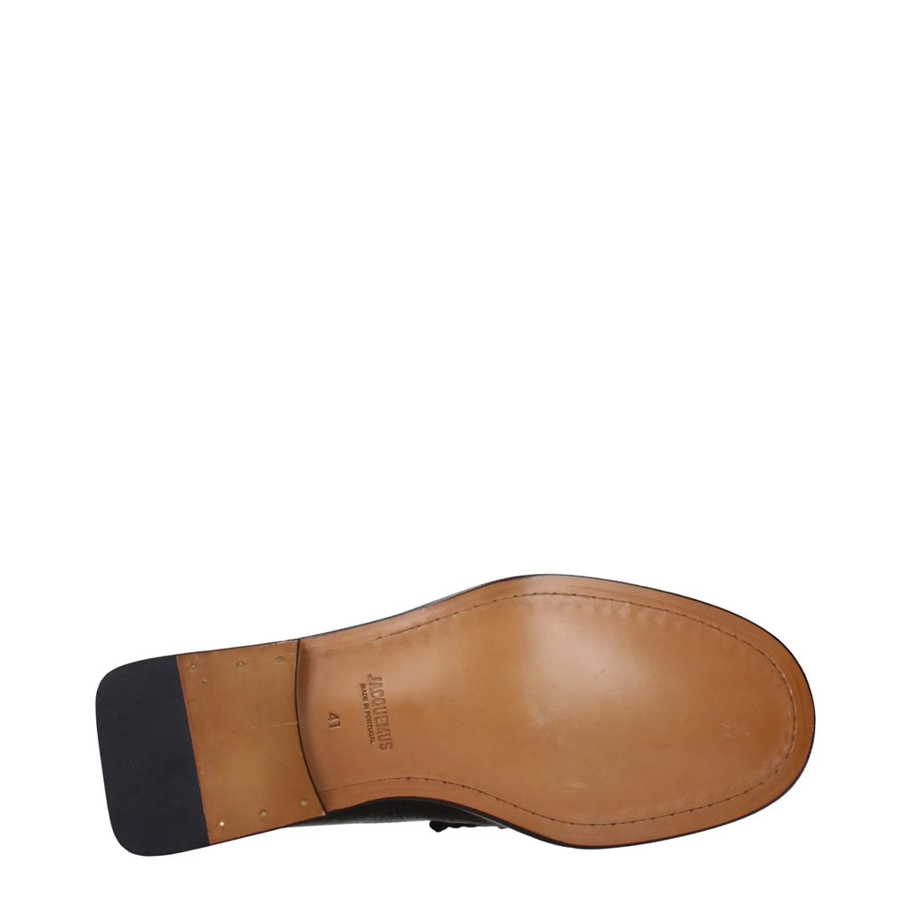 Mocassins en cuir marron Jacquemus