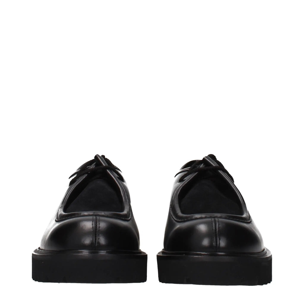 Chaussures Oxford et derbies en cuir noir Max Mara