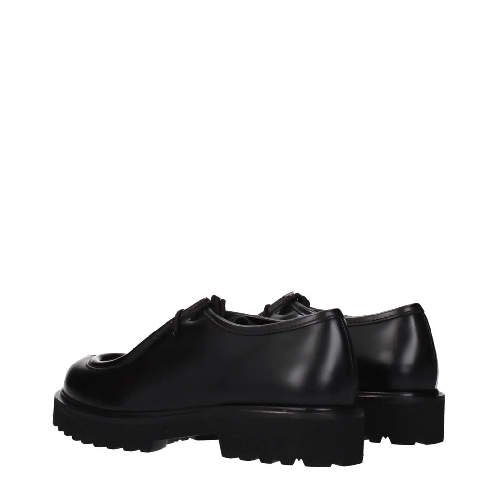 Chaussures Oxford et derbies en cuir noir Max Mara
