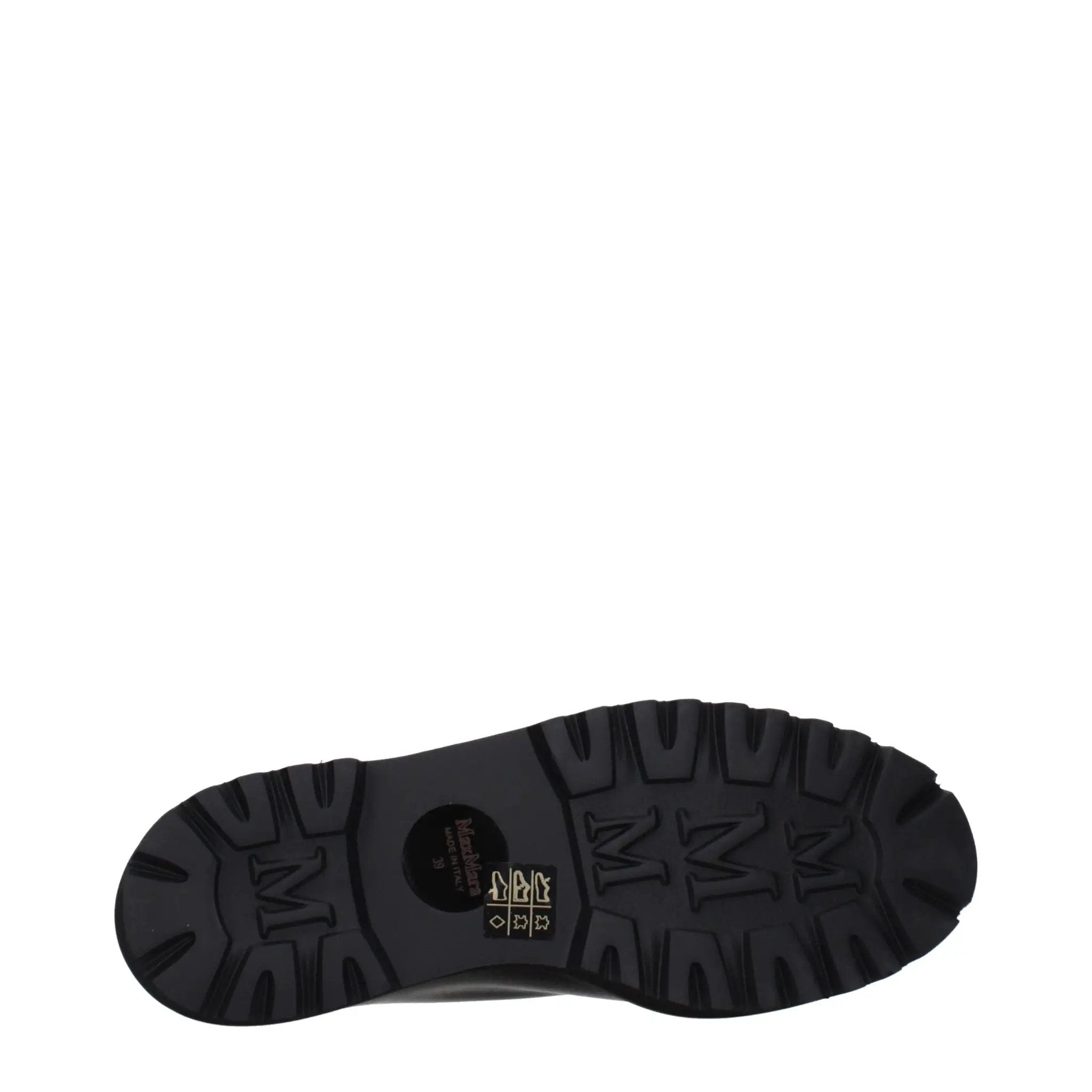 Max Mara Black Leather Oxfords And Derbies