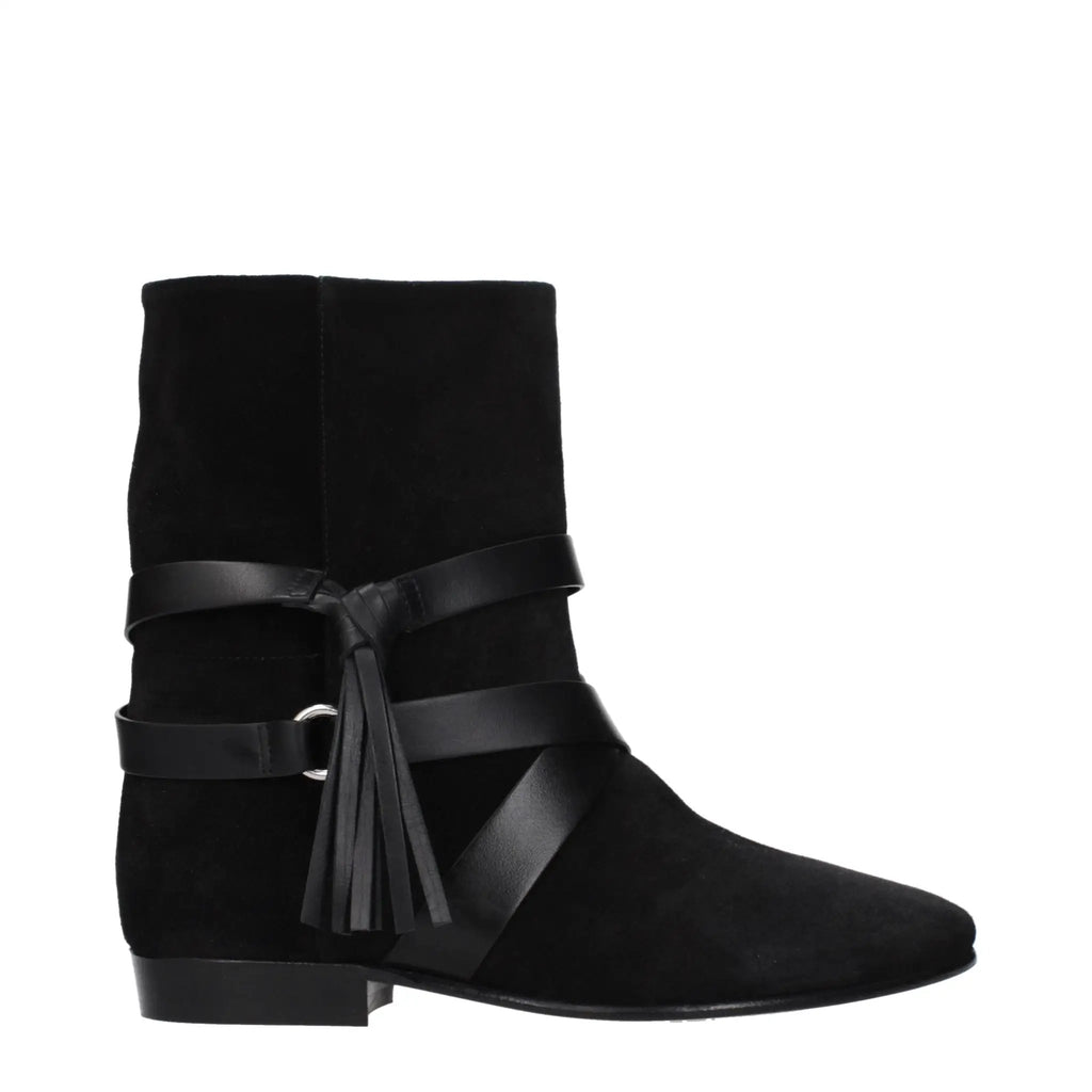 Bottes en cuir noir Isabel Marant