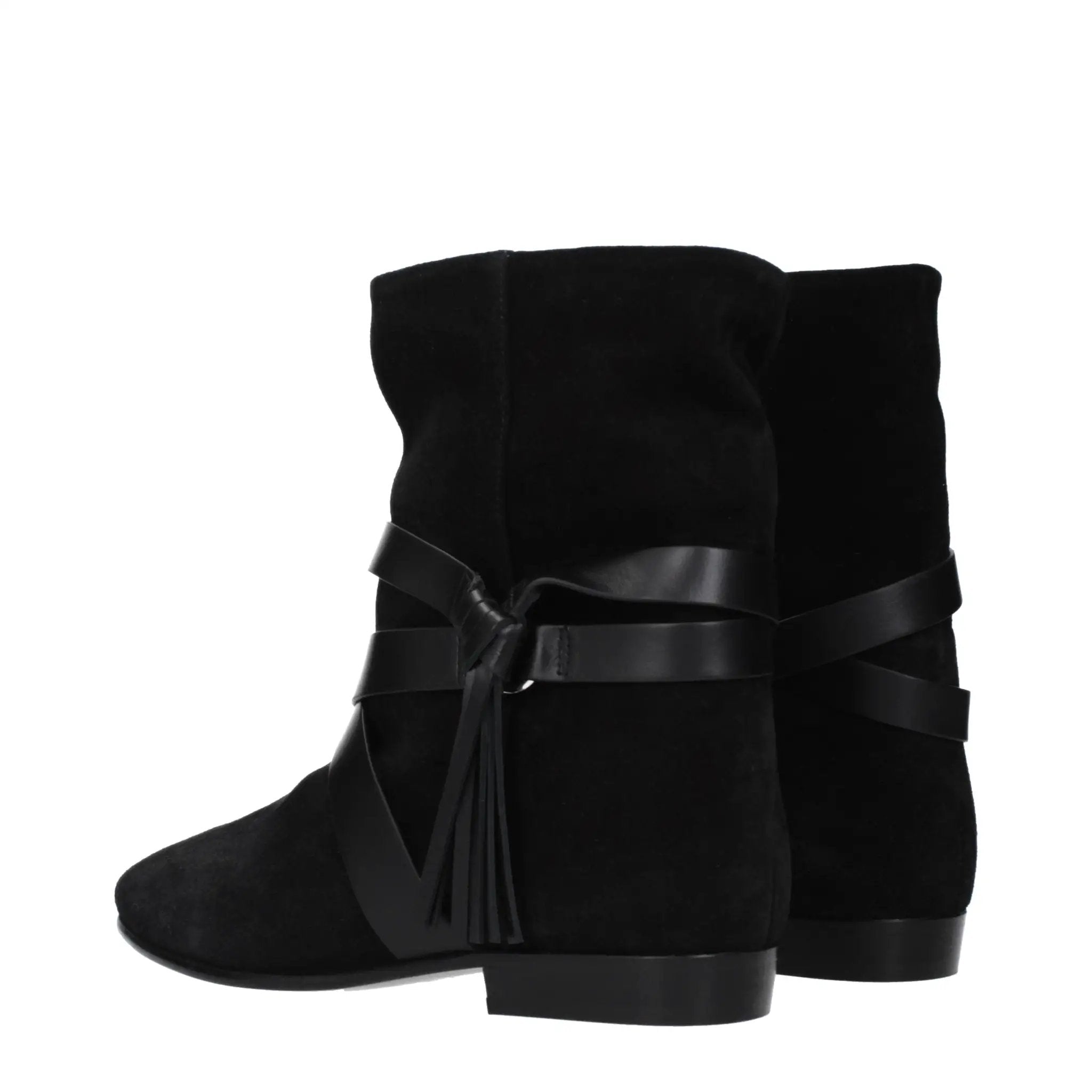 Bottes en cuir noir Isabel Marant