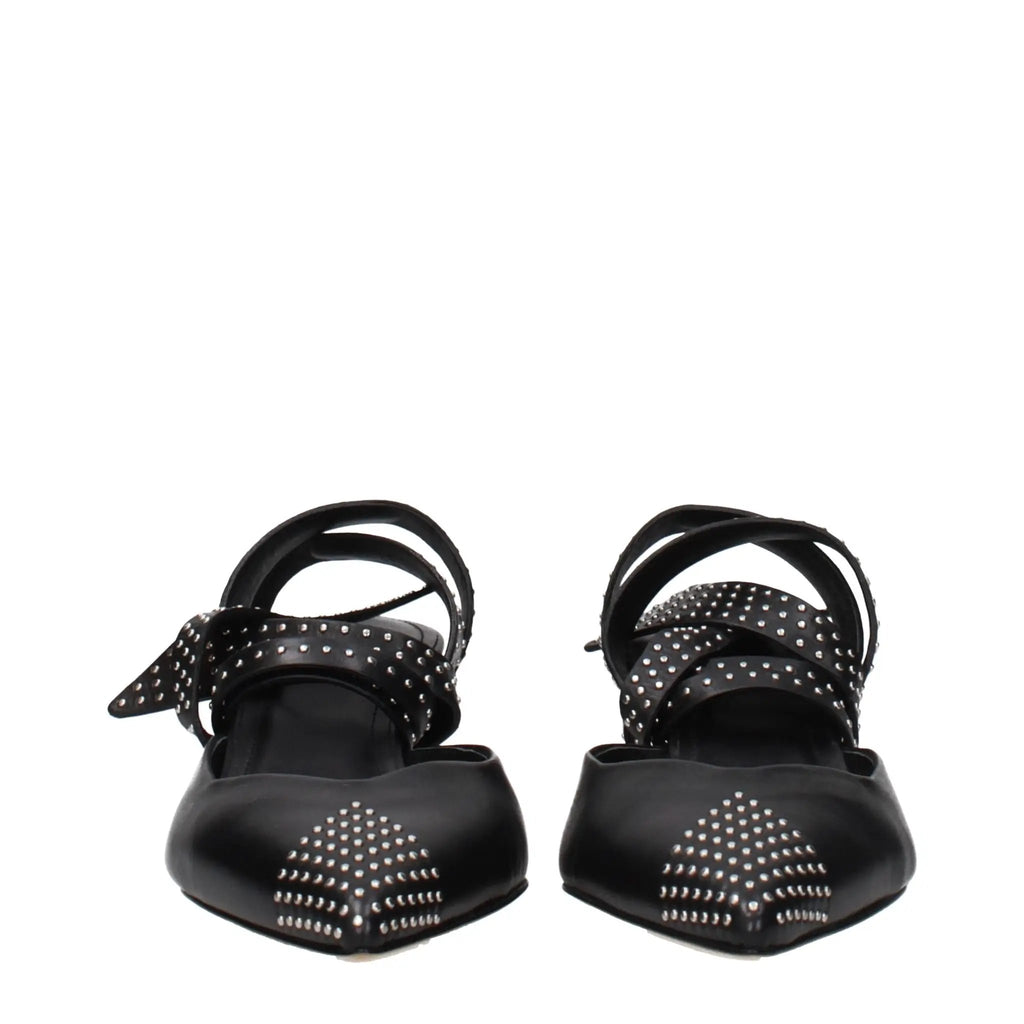 Isabel Marant Black Leather High Heel Pumps