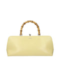 Sac à main en cuir jaune Jil Sander