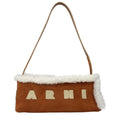 Sac bandoulière Marni en cuir marron