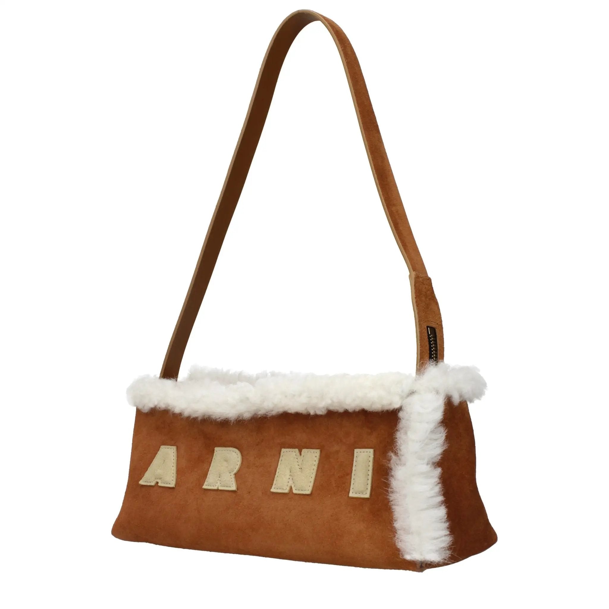 Sac bandoulière Marni en cuir marron