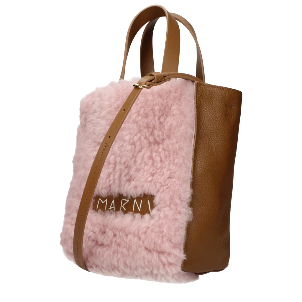 Sac à main Marni en cuir rose