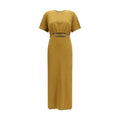 PINKO Brown Cotton Casual Dress