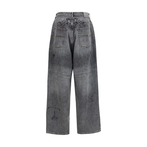 Pantalon décontracté Balenciaga en coton gris