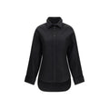 Chemise habillée en coton noir Balenciaga