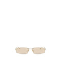 Lunettes de soleil Balenciaga beiges métallisées