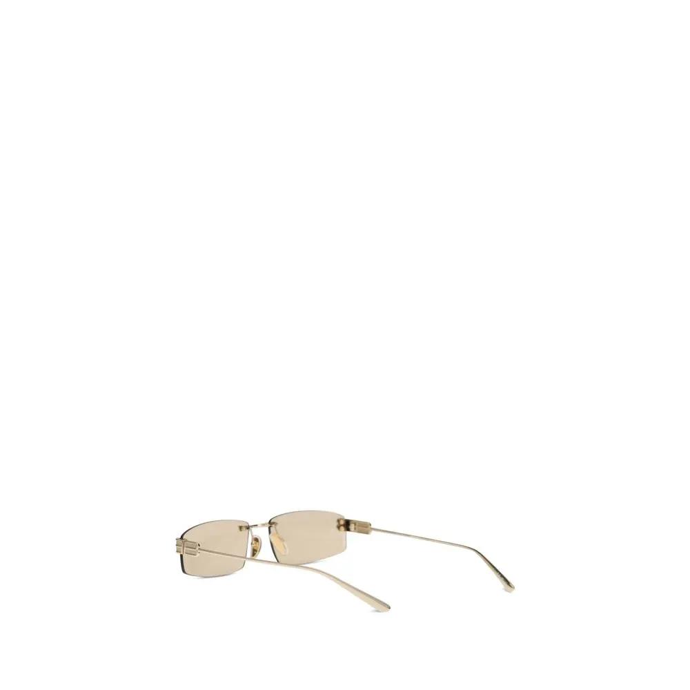 Lunettes de soleil Balenciaga beiges métallisées