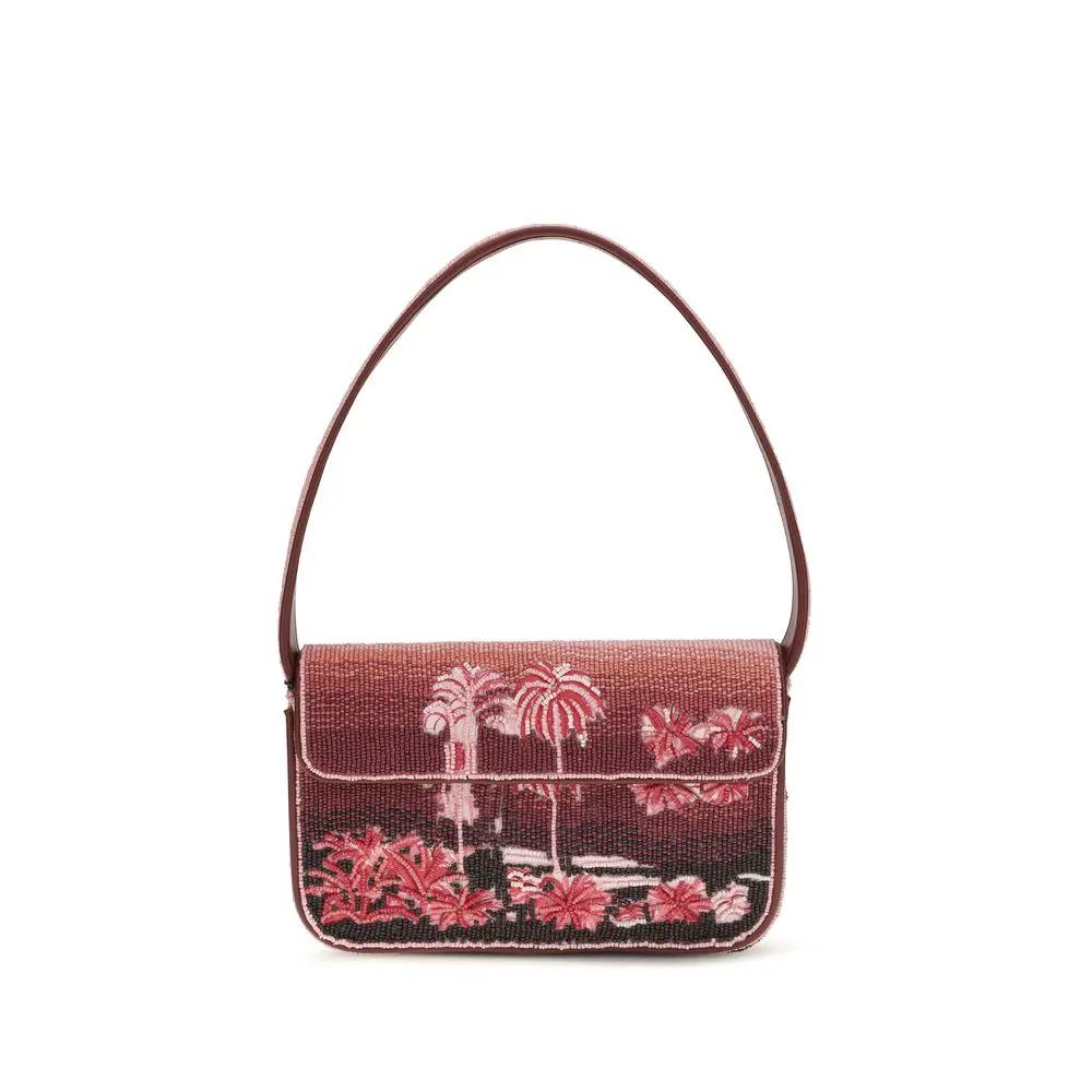 Sac bandoulière Staud multicolore en autres fibres
