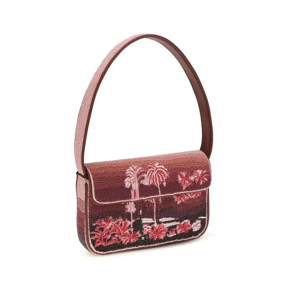 Sac bandoulière Staud multicolore en autres fibres