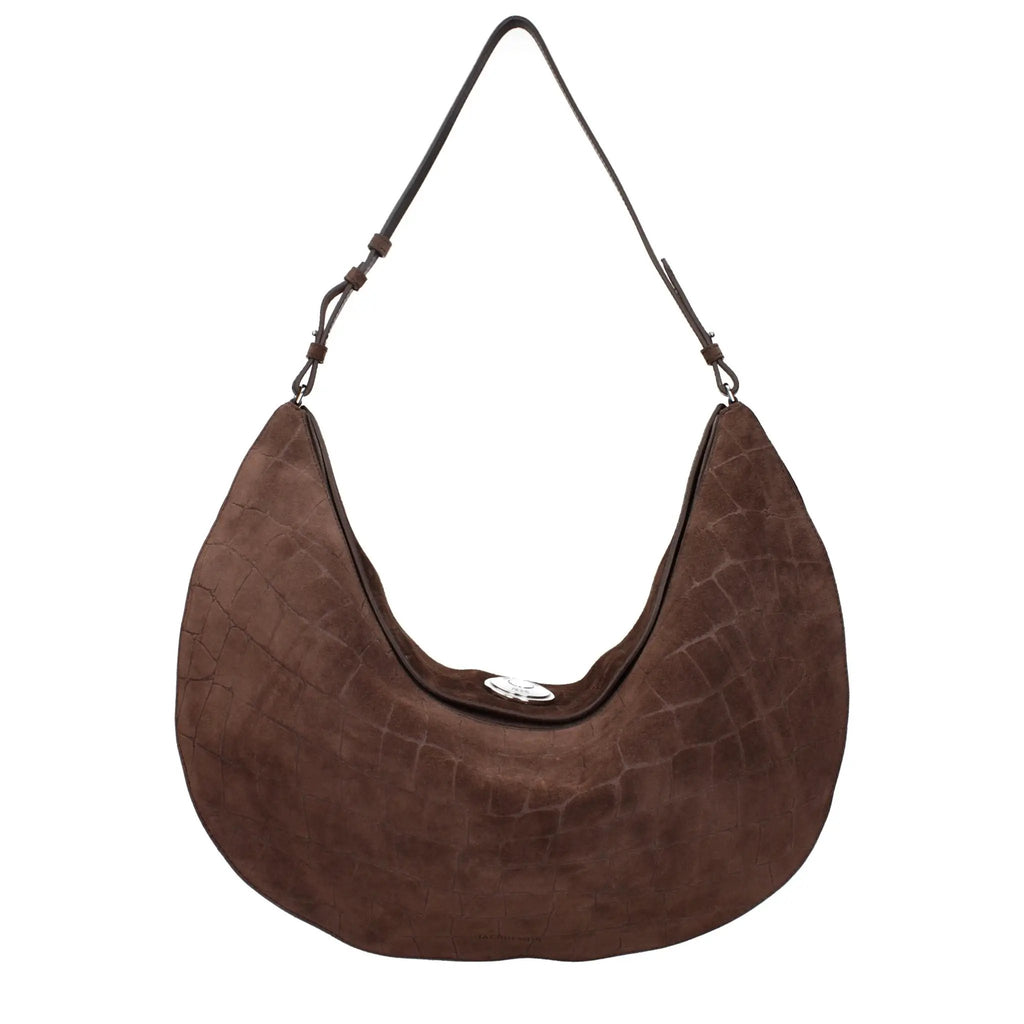 Sac à bandoulière en cuir marron Jacquemus