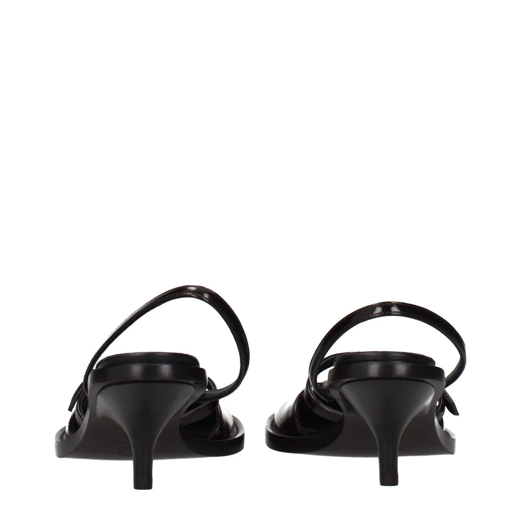 Dries Van Noten Brown Leather Sandals