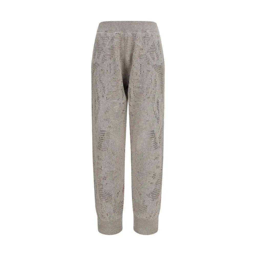 Brunello Cucinelli Beige Linen Casual Pants
