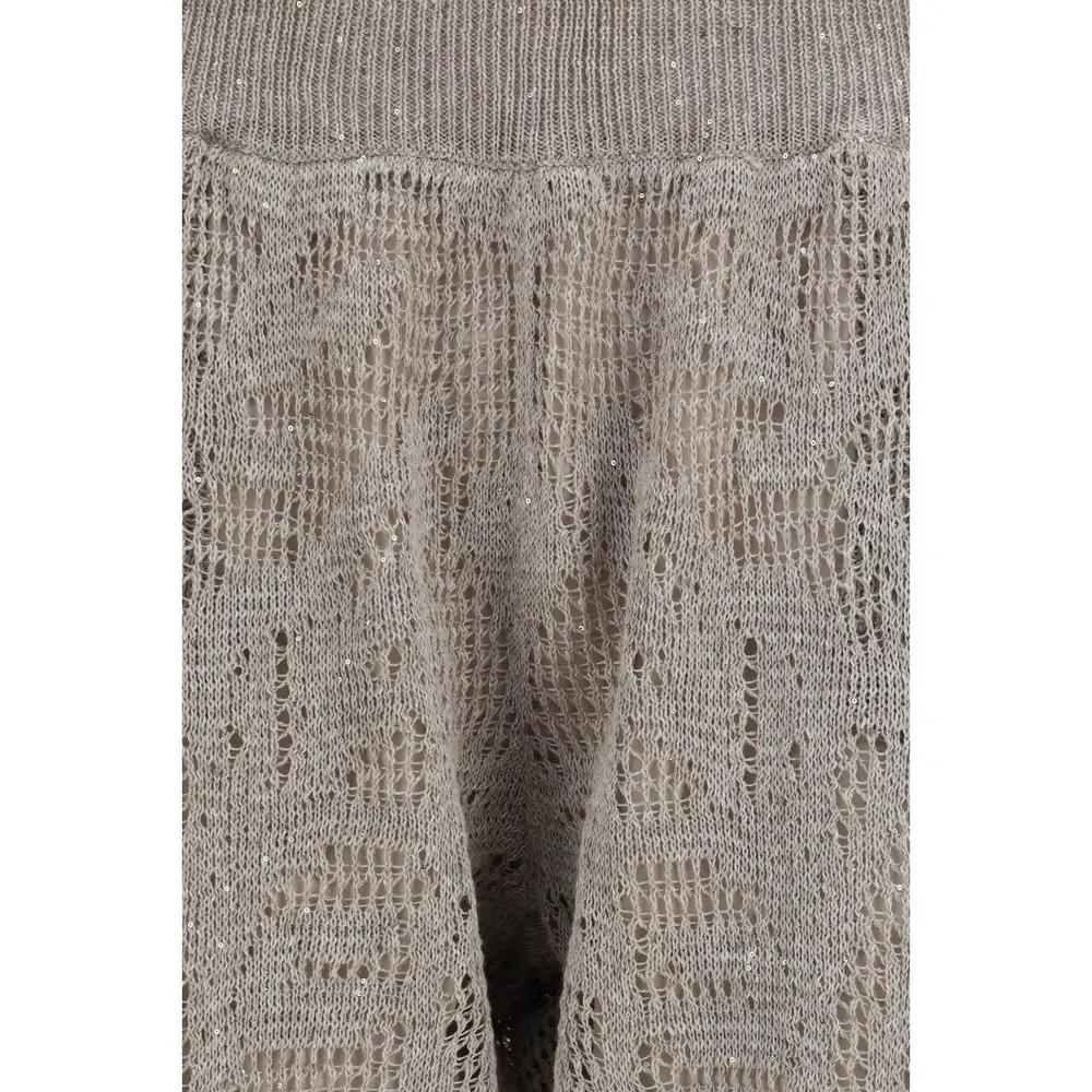Brunello Cucinelli Beige Linen Casual Pants