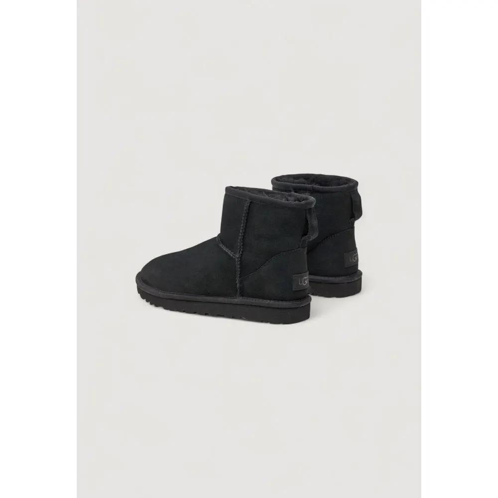 UGG Black Suede Leather Ankle Boots