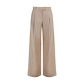 Brunello Cucinelli Pantalon décontracté en lin beige