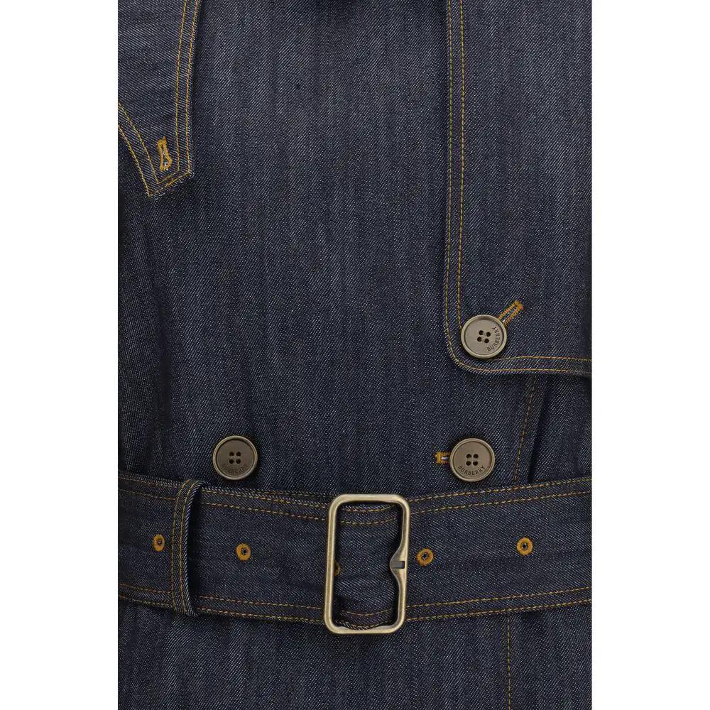 Manteau en coton bleu Burberry