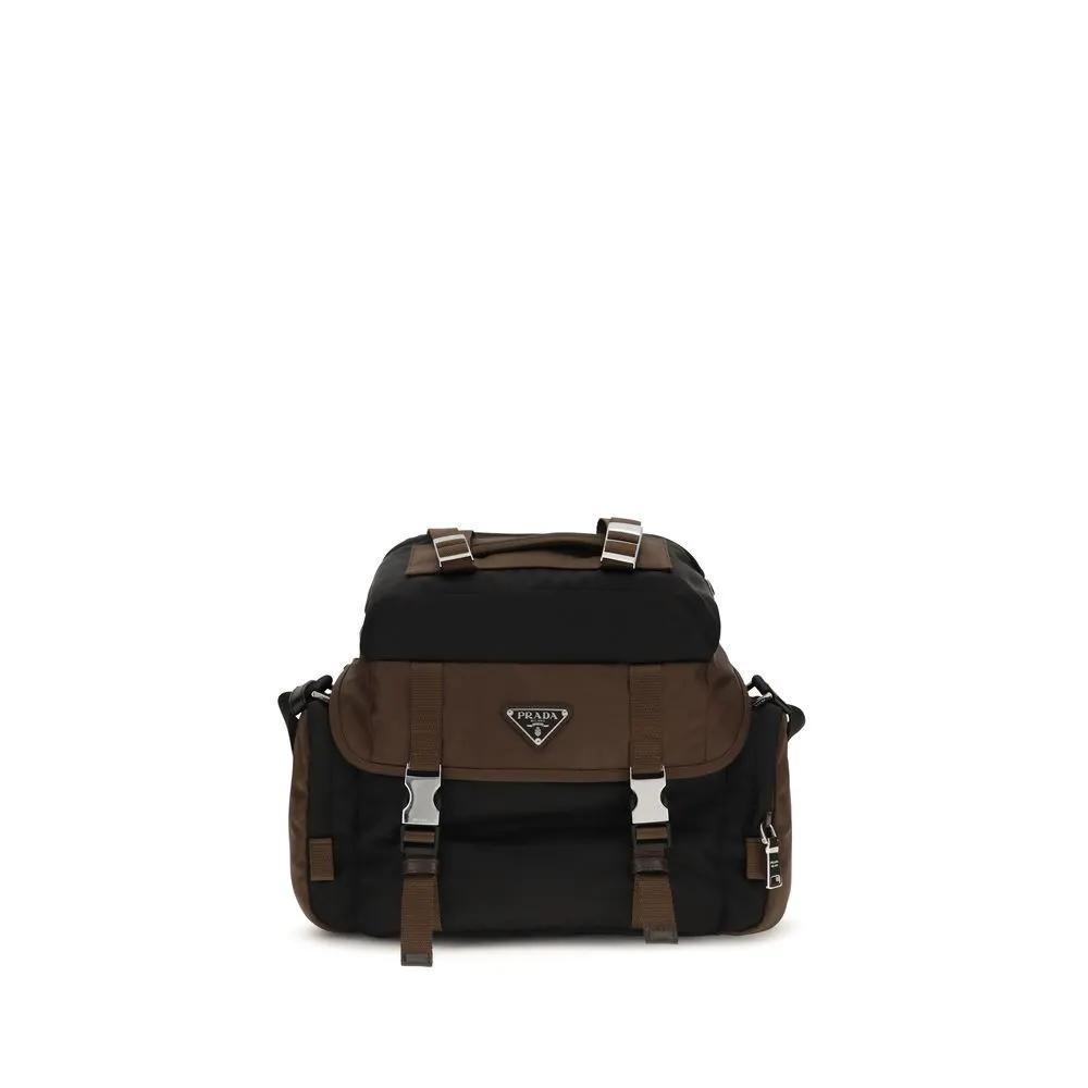 Prada Brown Recycled Polyamide Shoulder Bag