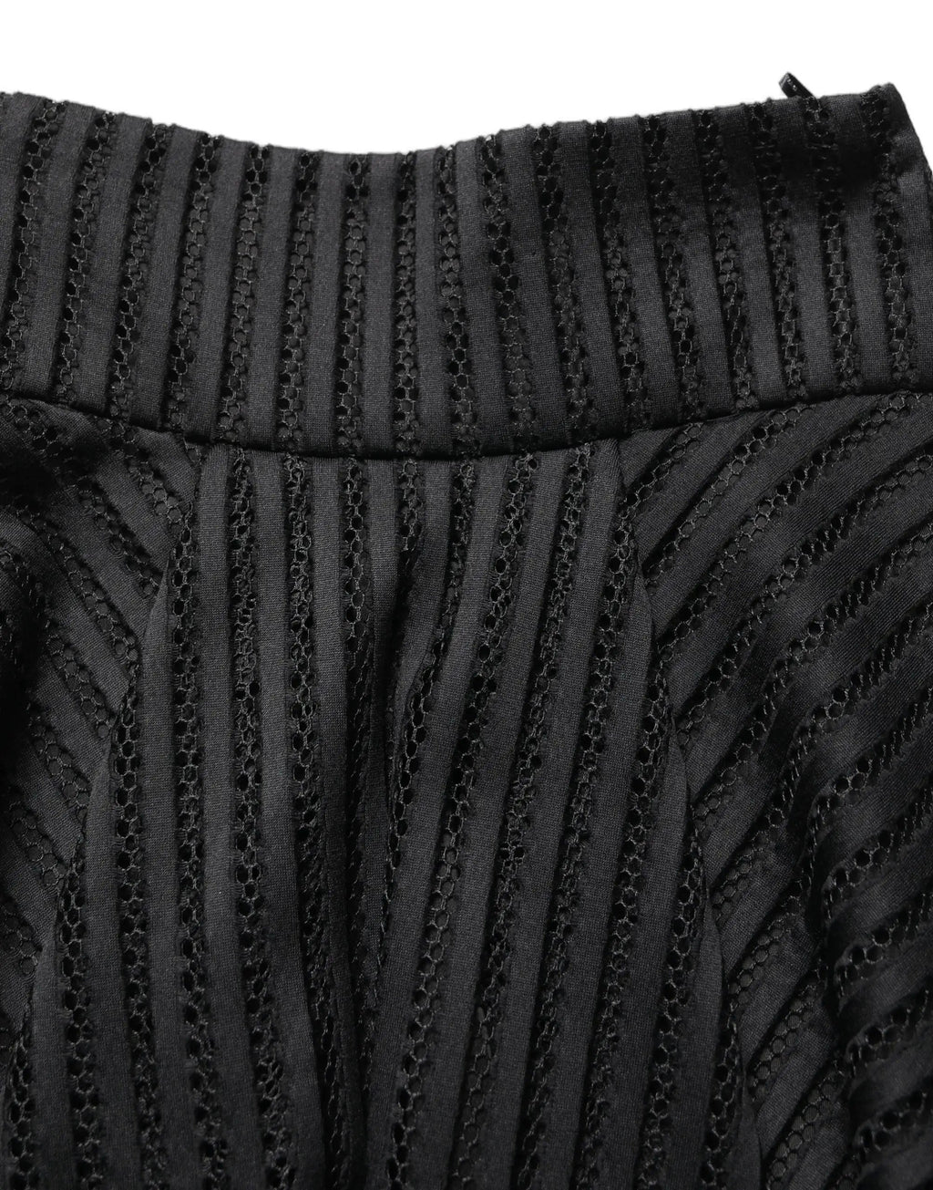 Jupe Midi Rayée A-Line Noire PINKO