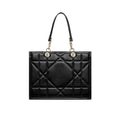 Sac cabas en cuir noir Dior avec doublure en daim