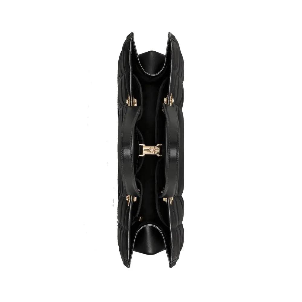 Sac cabas en cuir noir Dior avec doublure en daim