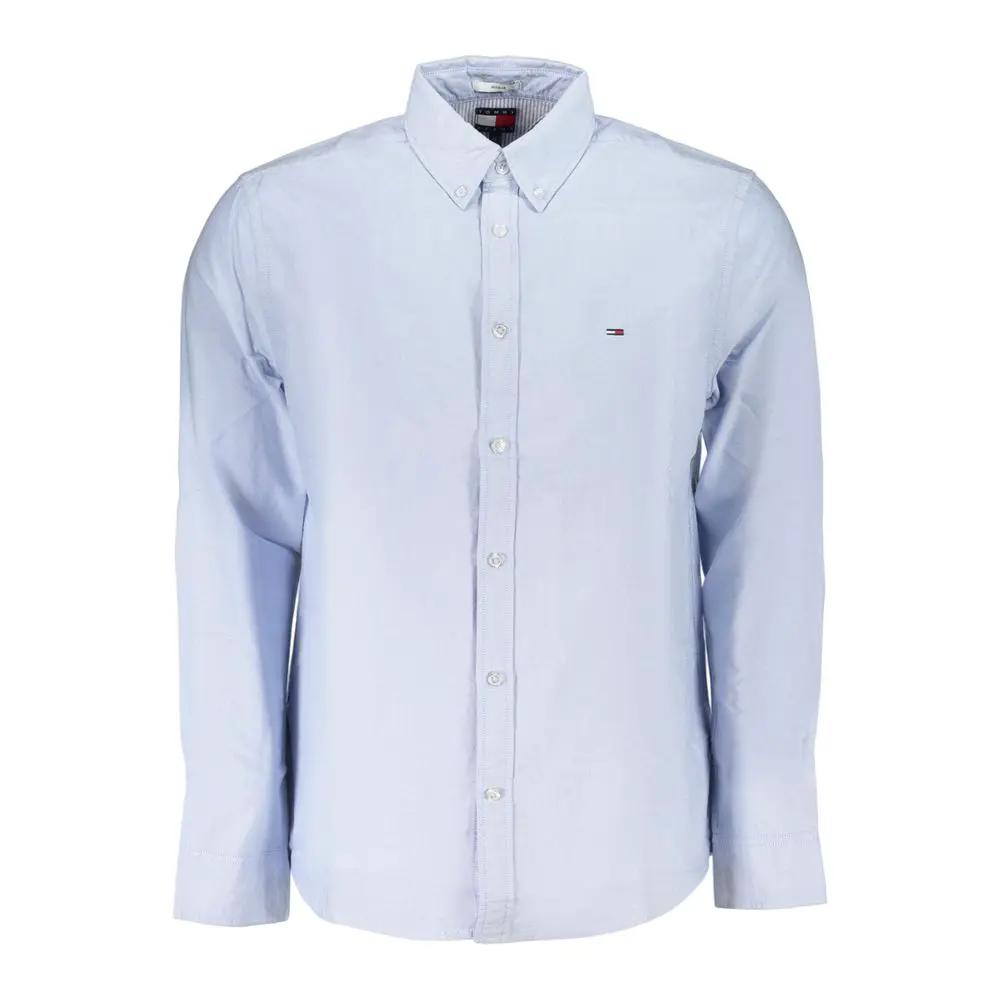 Tommy Hilfiger Azzurro Cotton Men's Shirt