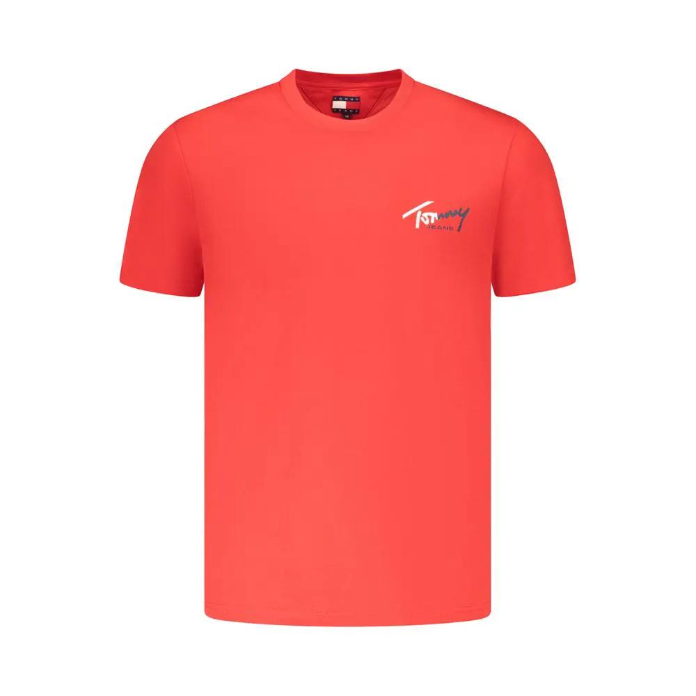 Tommy Hilfiger Red Cotton Mens T-Shirt