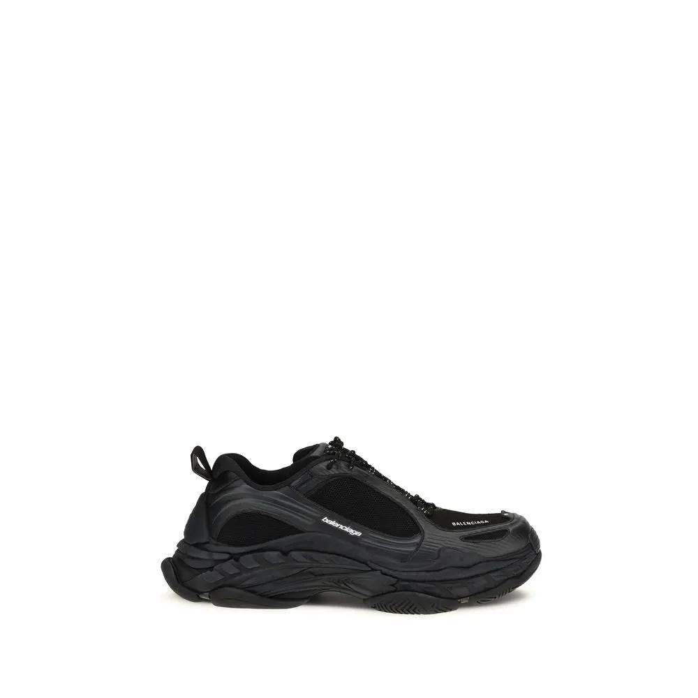 Balenciaga Black Polyester Athletic Sneakers