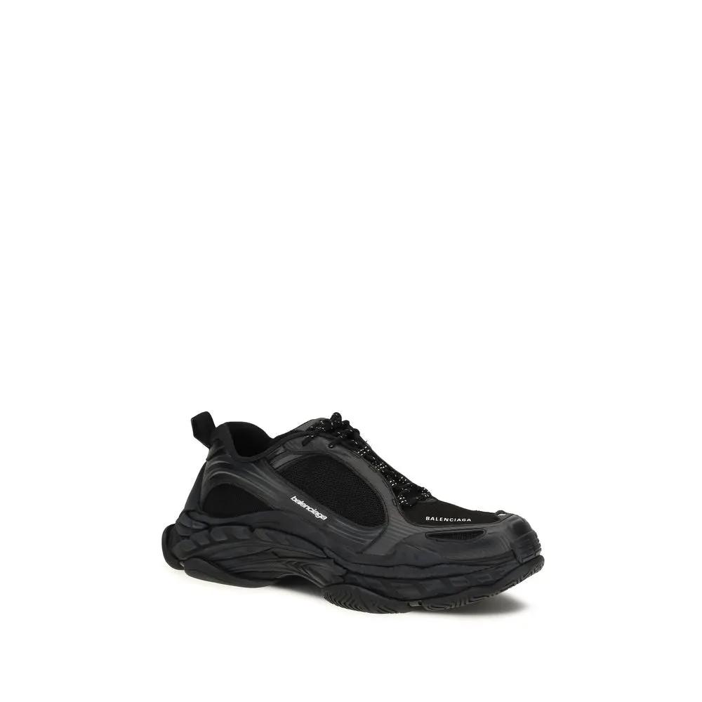 Balenciaga Black Polyester Athletic Sneakers