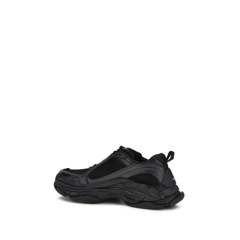 Balenciaga Black Polyester Athletic Sneakers