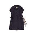 Manteau en coton bleu Herno