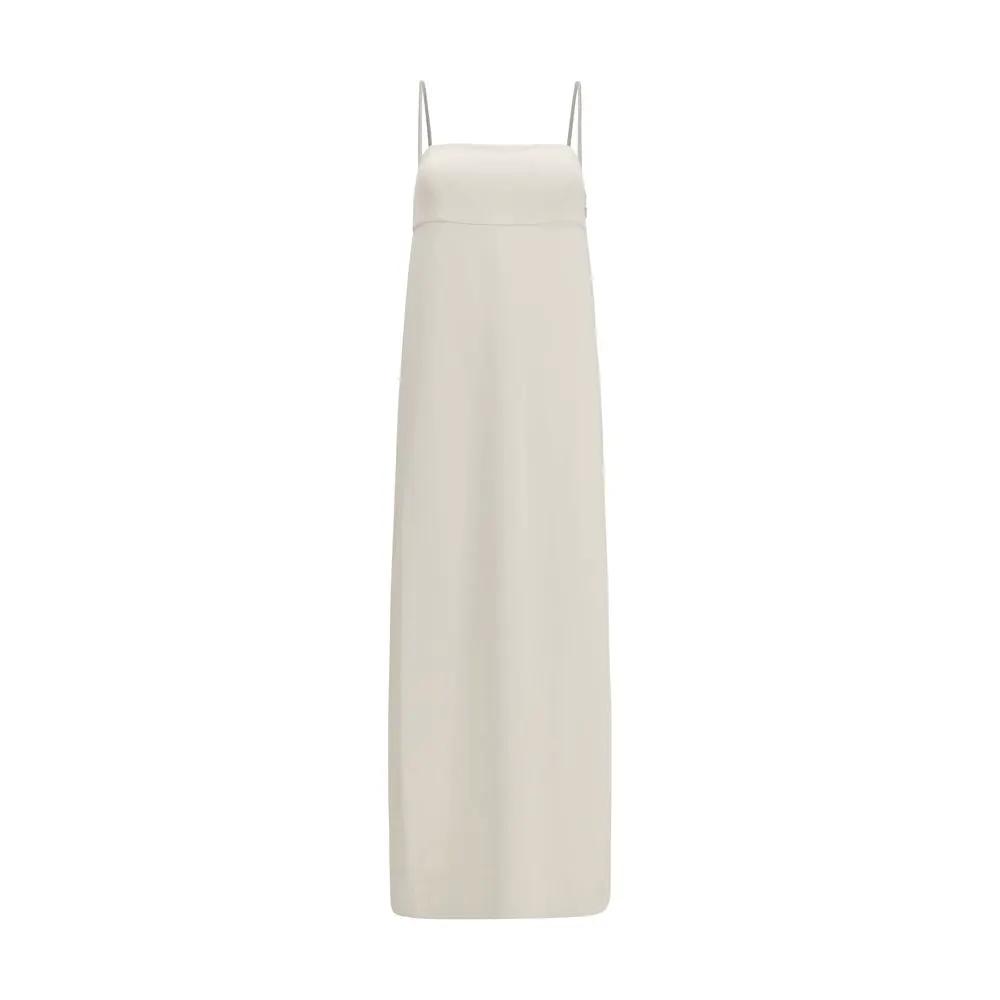 Brunello Cucinelli White Acetate Casual Dress