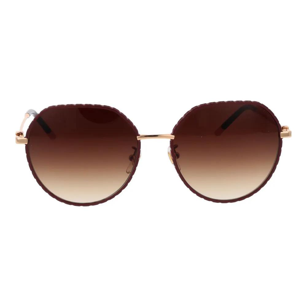 Lunettes de soleil Furla en métal doré rose