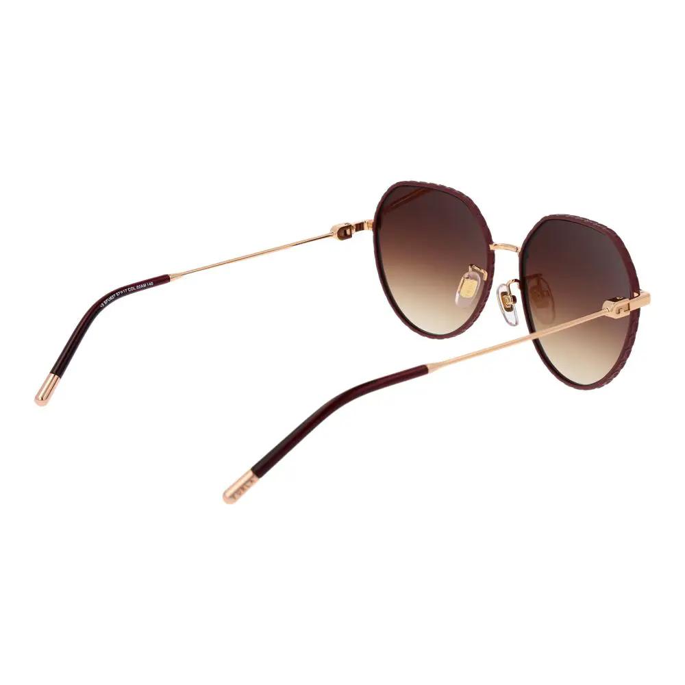 Lunettes de soleil Furla en métal doré rose