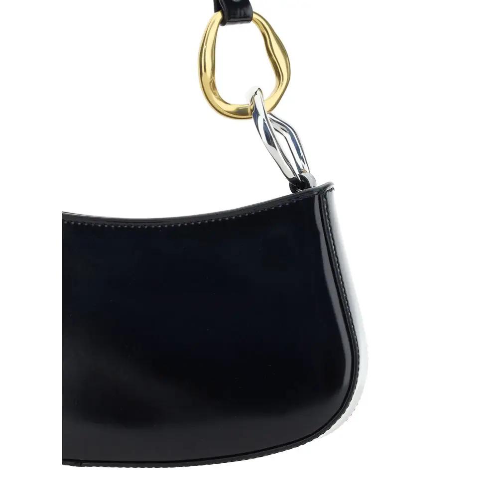Sac bandoulière Staud Bos Taurus en cuir de veau noir