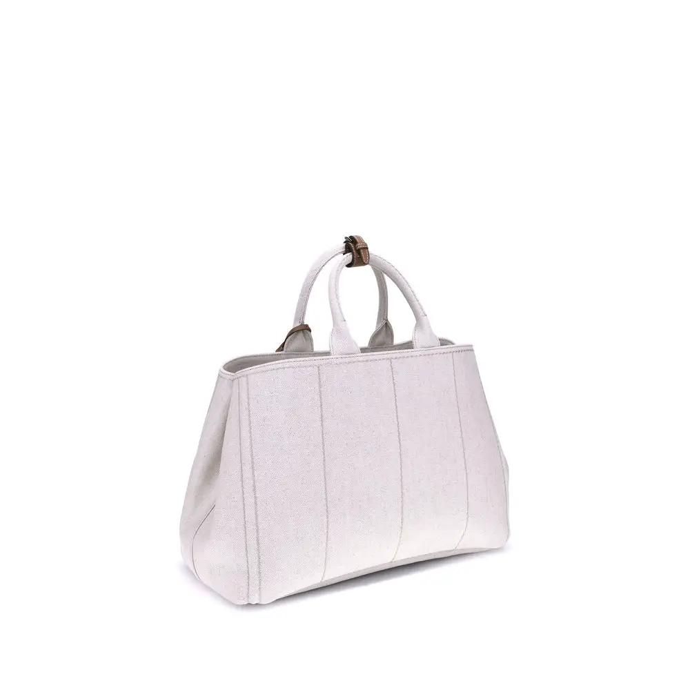 Prada Prada Beige Cotton Shoulder Bag
