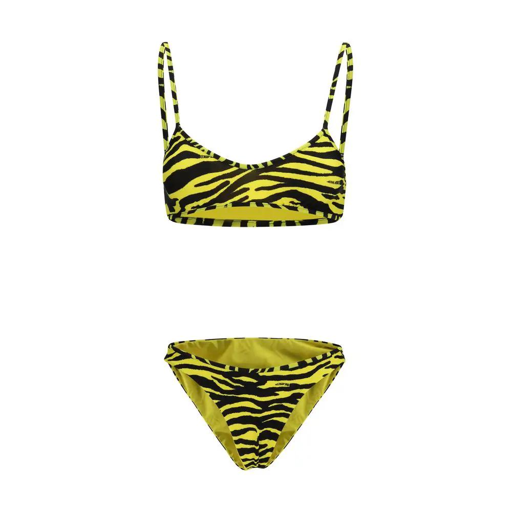 Le bikini bicolore en polyester The Attico