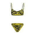 Le bikini bicolore en polyester The Attico