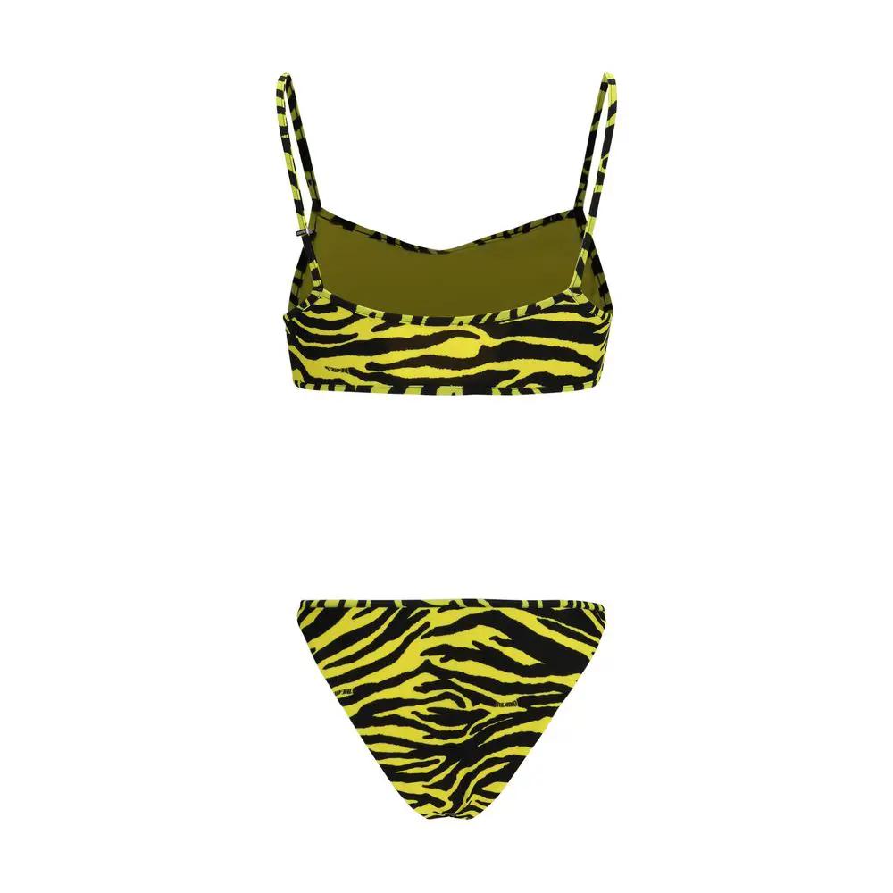 Le bikini bicolore en polyester The Attico