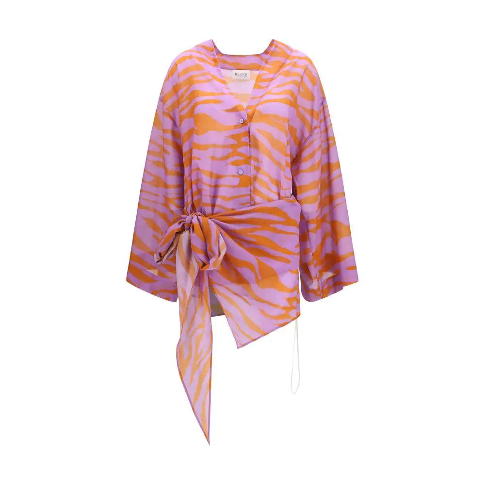 La chemise Attico en coton à motifs multicolores