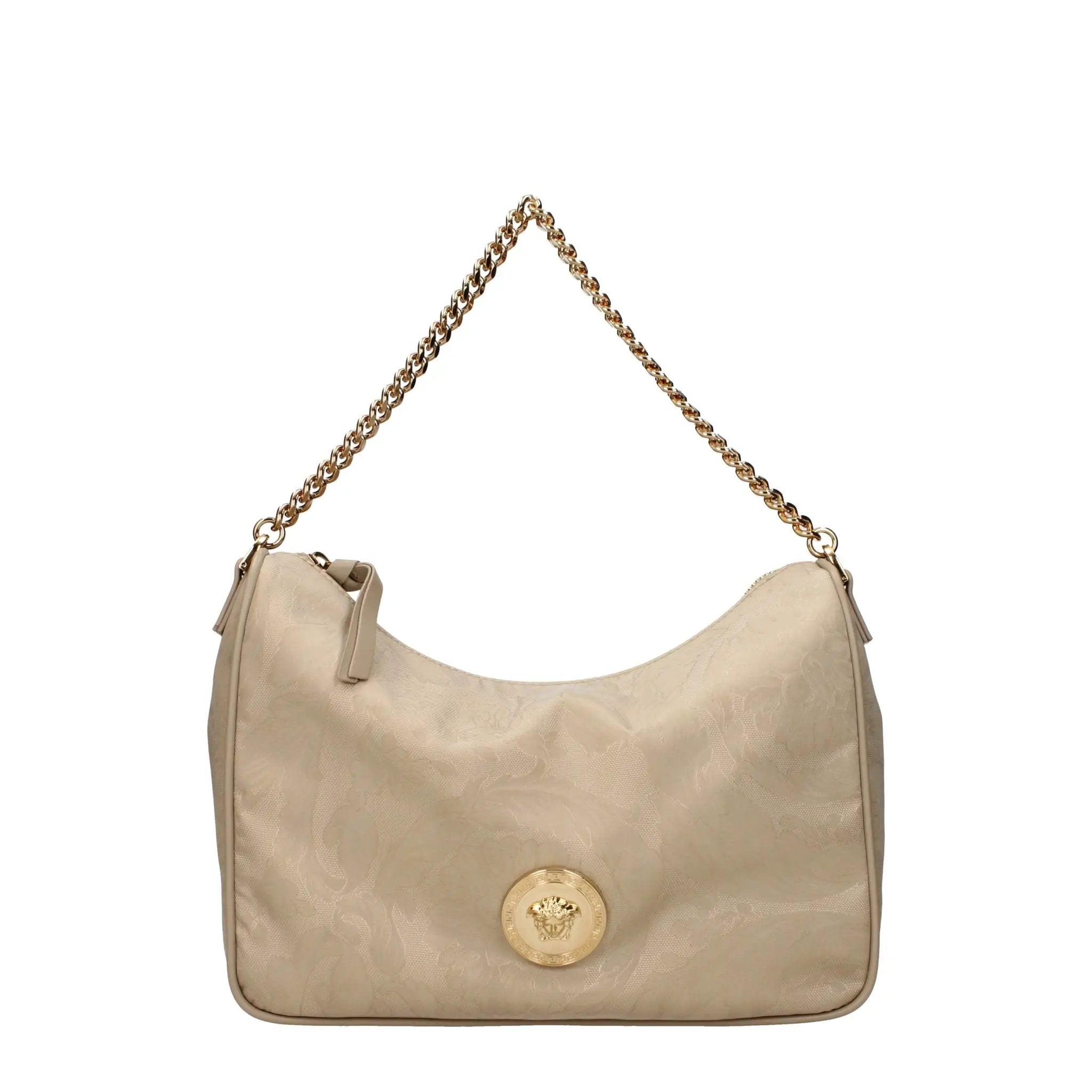 Sac à main Versace en tissu beige
